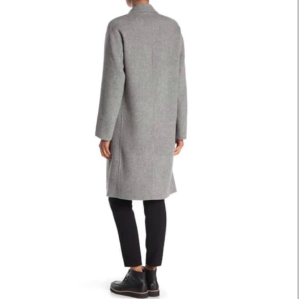 VINCE Women’s Modern Wool Blend Coat in Grey (Medium)